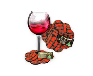 Wine Glass Coasters - Dja Abu (Camp Ground) Design - Jedess Hudson