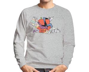 Zits Jeremy Reading Comics Men's Sweatshirt - Heather Grey