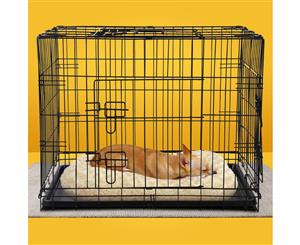 i.Pet 36" Dog Cage Pet Crate Puppy Cat Foldable Metal Kennel Portable 3 Doors L