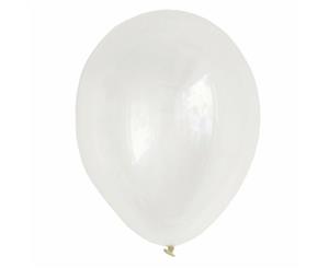 10x Transparent Latex Standard 25cm Helium Balloons Balloon Party Wedding Birthday