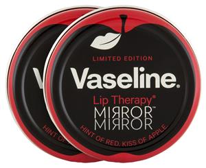 2 x Vaseline Limited Edition Lip Therapy Mirror Mirror 20g