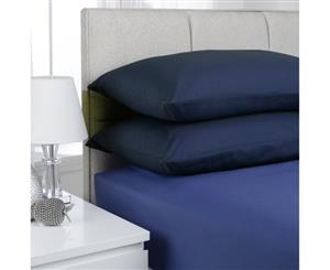 2000TC Cotton Rich Standard Pillowcases Pair - Navy