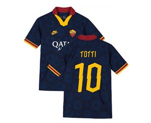 2019-2020 AS Roma Third Nike Football Shirt (Kids) (TOTTI 10)