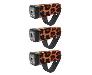 3PK Knog Pop I Bike Front LED Bicycle Light/Torch Sports Cycling/Weather Leopard