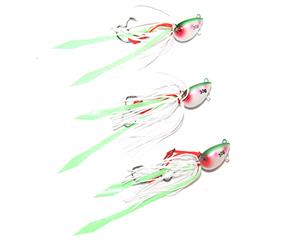 3x 30g Squid Inchiku Jig Micro Octo Jigs Fishing Lure Jigging Lead Snapper Kings