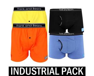 4 Mix Industrial Pack Frank and Beans Underwear Mens Boxer Shorts Boxer Briefs