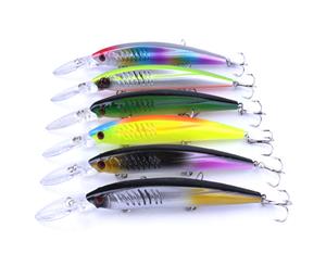 6x 150mm Diving Trolling Bait Hardbody Fishing Lure Tuna Kingfish Minnow Xrap