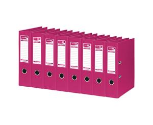 8PK ColourHide A4 375 Sheets Lever Arch File Folder/Binder Office Organiser Pink