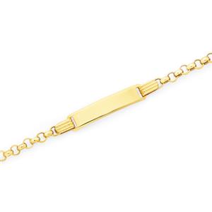 9ct Gold 16cm Belcher Id Bracelet