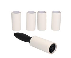 AB Tools Dog Cat Hair Fur Remover Adhesive Lint Roller With Four Additonal Roller Refills