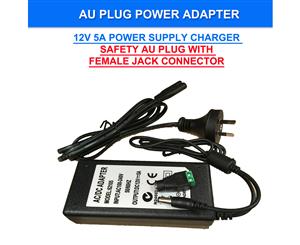 AU Plug DC 12V 5A 60W Power Supply Charger Adaptor Transformer LED Strip Adaptor