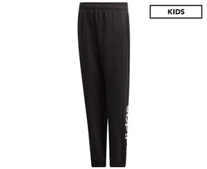 Adidas Boys' Essential Linear Trackpants / Tracksuit Pants - Black/White