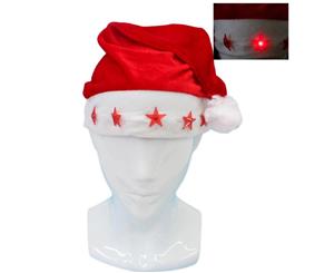 Adult Unisex Christmas Xmas Novelty Hat Party Wear [Santa Hat (Light Up)-A]