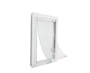 Aluminium Premium Pet Door [Size Medium] [Colour White]