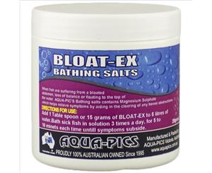 Aqua-Pics Bloat-Ex Bathing Salts For Bloated Unbalanced & Floating Fish 150g