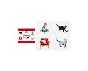 Ashdene Pampered Cats Coasters 4 Pack