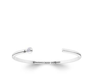 Assassin's Creed Odyssey Diamond Cuff Bracelet For Women In Sterling Silver Design by BIXLER - Sterling Silver