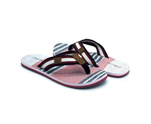 Atlantis Shoes Men Flip Flops Navigation Plaid Stripe