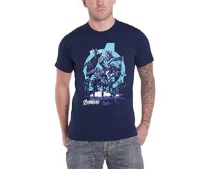 Avengers Endgame T Shirt Thanos Gauntlet Grip Movie Logo Official Mens