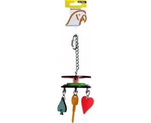 Avi One Parrot Toy Acrylic Double Disc with Keys