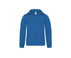 B&C Childrens/Kids Plain Full Zip Hoodie Jacket (Royal Blue) - RW3494