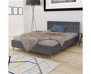 Bed with Memory Foam Mattress Double Size Modern Bedroom Furniture