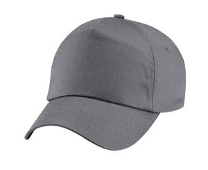 Beechfield Plain Unisex Junior Original 5 Panel Baseball Cap (Graphite Grey) - PC2109