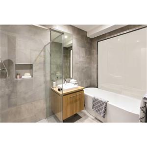 Bellessi 300 x 900 x 4mm Polymer Bathroom Panel - Cotton Candy