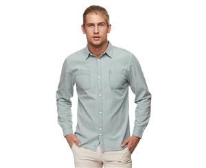 Bellfield Men's Orpheus Denim Shirt - Grey