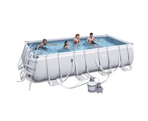 Bestway Above Ground Swimming Pool 5.49m x 2.74m x 1.22m Power Steel Frame with 1000gal Sand Filter Pump - 56468