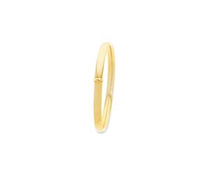 Bevilles 9ct Yellow Gold Silver Infused Bangle