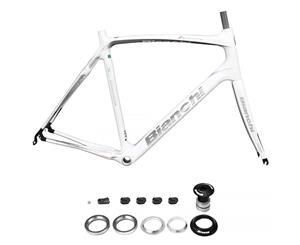 Bianchi Road C2C Infinito UCI Carbon Frameset With Headset and Fork 56 cm Matte White