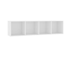 Book Cabinet/TV Cabinet White Entertainment Center Storage Organiser