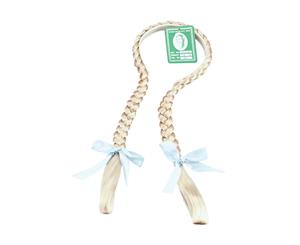 Bristol Novelty Unisex Adults Plaits On A Headband (Blonde) - BN250