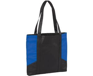 Bullet Colour Panel Tote (Solid Black/Royal Blue) - PF1451