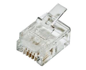 CABAC PLUG ROUND SOLID RJ12 6P6C 10PK