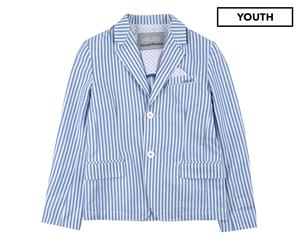 Cesare Paciotti Boys' Striped Blazer - Blue