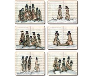 Cinnamon Mad Hatted Meerkats Placemats Set of 6