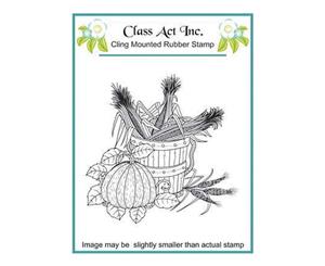 Class Act Cling Mounted Rubber Stamp Small - Harvest Time