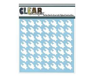 Clear Scraps 6Inx6in Stencils- Houndstooth