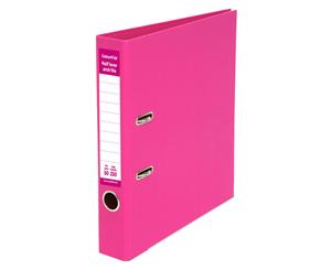 ColourHide A4 50mm 250 Sheets Half Lever Arch File/Paper Office Organiser Pink