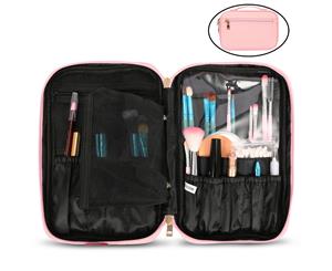 CoolBELL Makeup Brush Bag Professional Makeup Brush Holder for Women-Gold