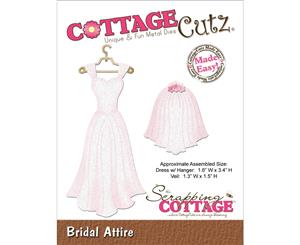 CottageCutz Die-Bridal Attire 1.6&quotX3.5" & 1.3&quotX1.5"