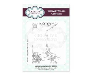 Creative Expressions - Dandelion Steps A6 Pre Cut Rubber Stamp