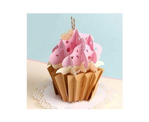 Cup Cake 3D Pop up Greeting Card