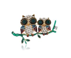 Cute Owl Brooches Pin