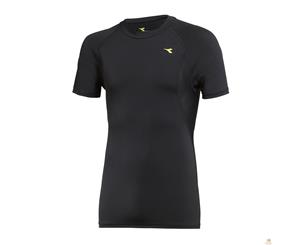 DIADORA Compression Mens Thermal Short Sleeve Top - Black