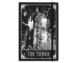 Deadly Tarot The Tower A5 Hard Cover Notebook (Black) - GR1717