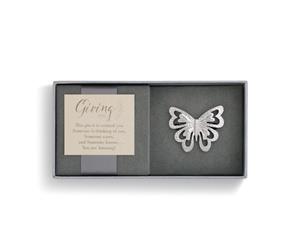 Demdaco Giving Pin - Silver Butterfly