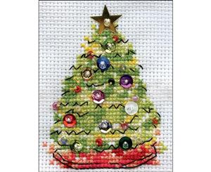 Design Works Counted Cross Stitch Kit 2inch X3inch Christmas Tree (14 Count)